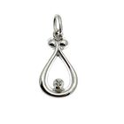 Image 1 of White gold pendant with a small diamond