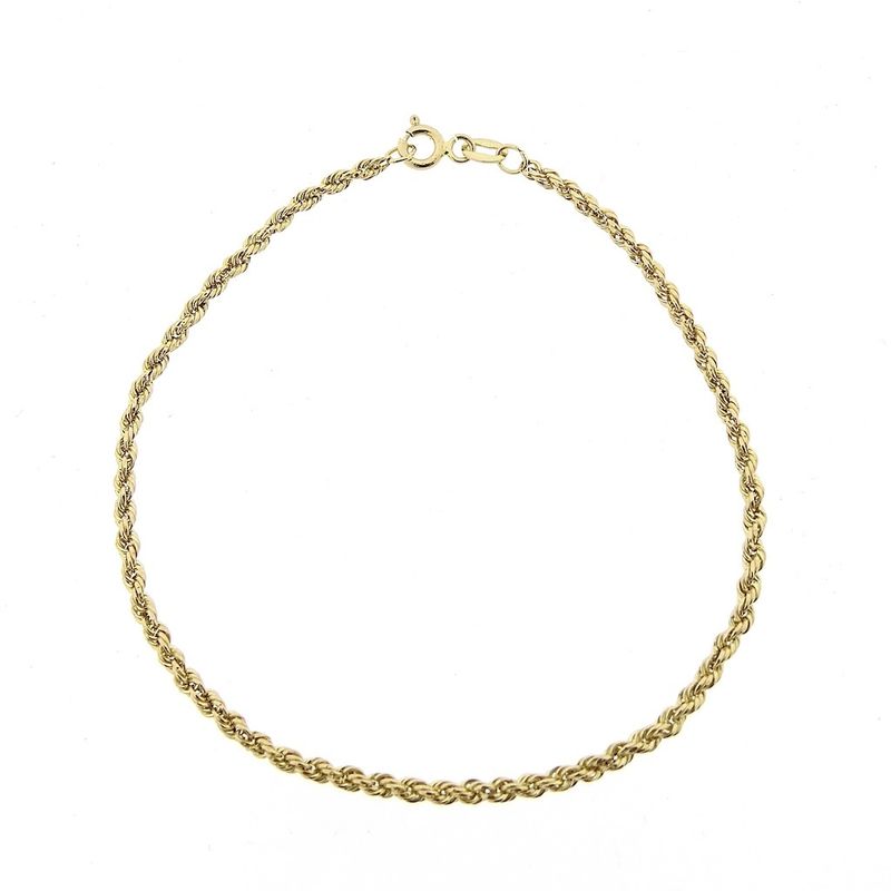 Image 3 of Gold twisted link bracelet | 19 cm