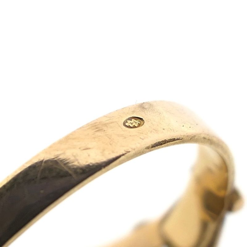 Image 8 of Gold ring with tiger's eye; Cameo