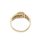 Image 7 of 18K gold ring with zirconia and a mix of gemstones