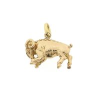 Rose gold zodiac sign pendant Aries