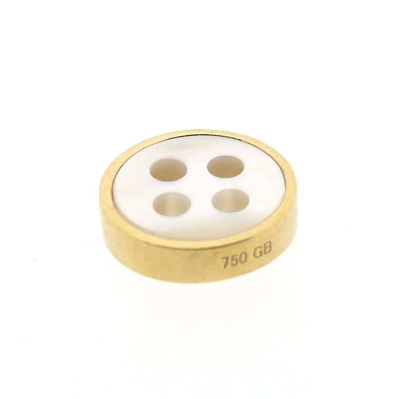 Image 5 of Gold button with mother of pearl
