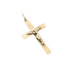 Image 7 of 9 carat rose-colored pendant of a cross with corpus