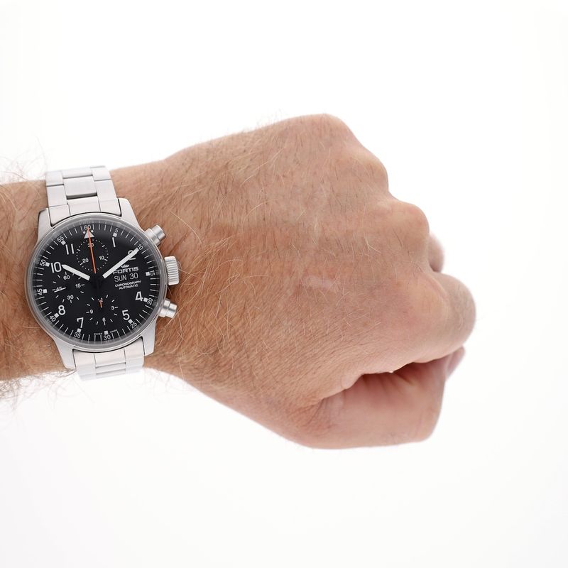Image 12 of Fortis Flieger Chronograph 597.22.141.3; Automatic men's watch