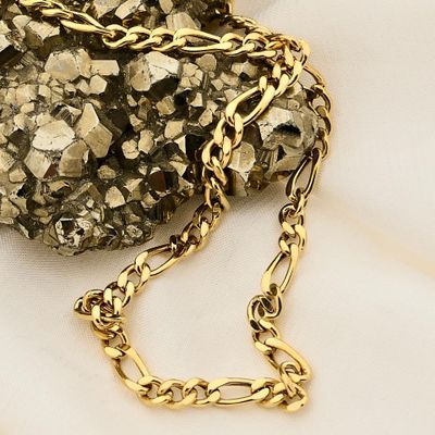 Image 2 of ASSOS Gold Figaro Necklace; 14 karat; 45 cm