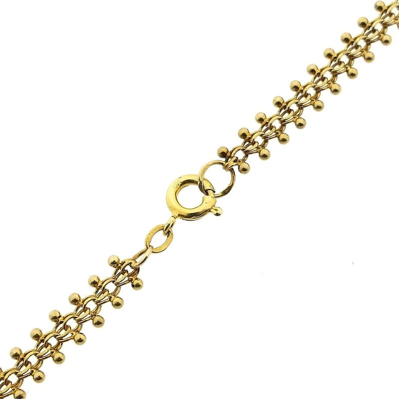 Image 6 of Gold gallery wire link chain | 46.5 cm