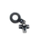 Image 1 of Pandora charm; Silver; Silver Spacer With Cross