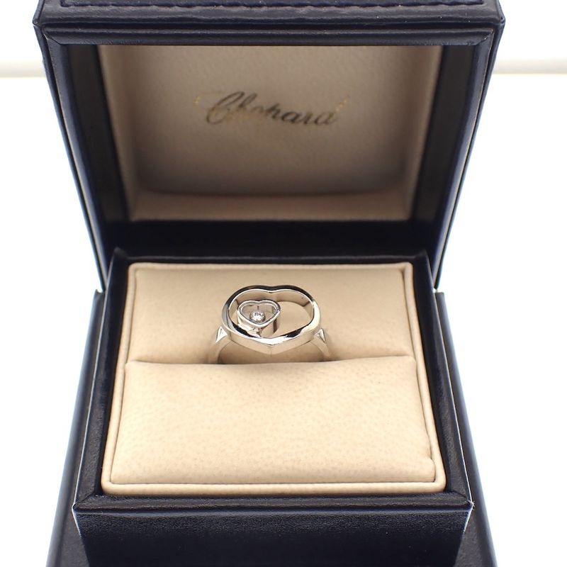 Image 7 of Chopard white gold ring with dancing diamond; 0.03 ct.