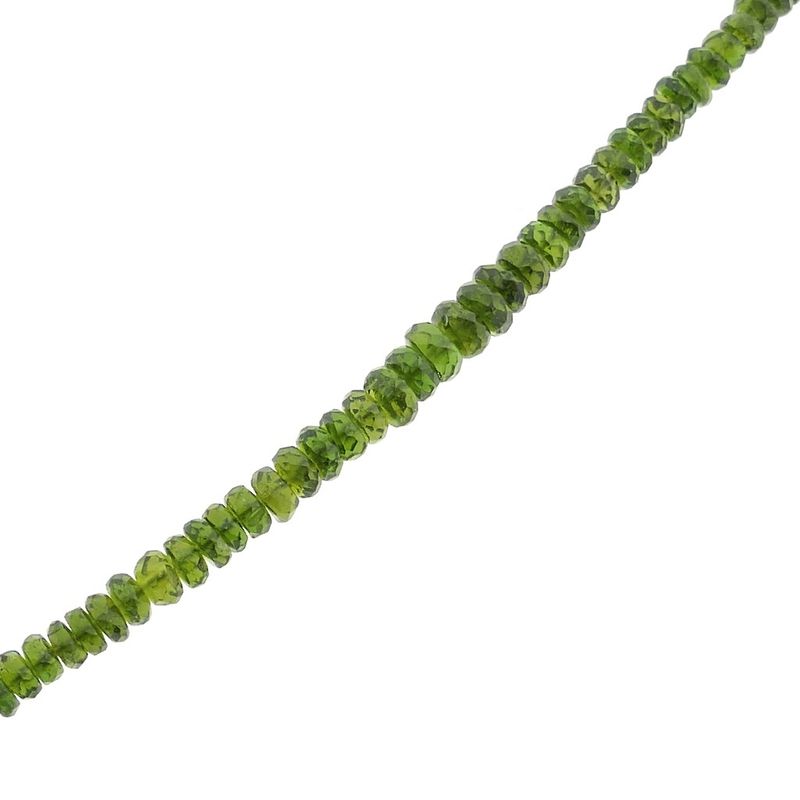 Image 7 of Peridot beaded bracelet with gold clasp | 20.5 cm