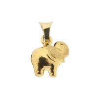 18K Gold Elephant Pendant | Minimalist