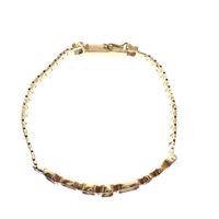 Gold ladies link bracelet