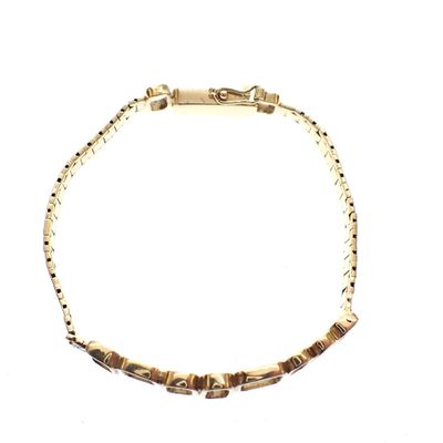 Image 1 of Gold ladies link bracelet