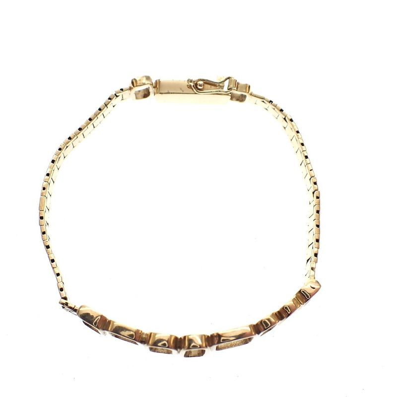 Image 1 of Gold ladies link bracelet