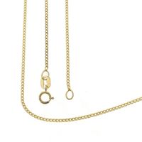 Gold gourmet link chain | 50 cm
