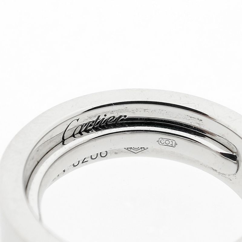 Image 3 of White gold LOVE ring set with diamond; Cartier
