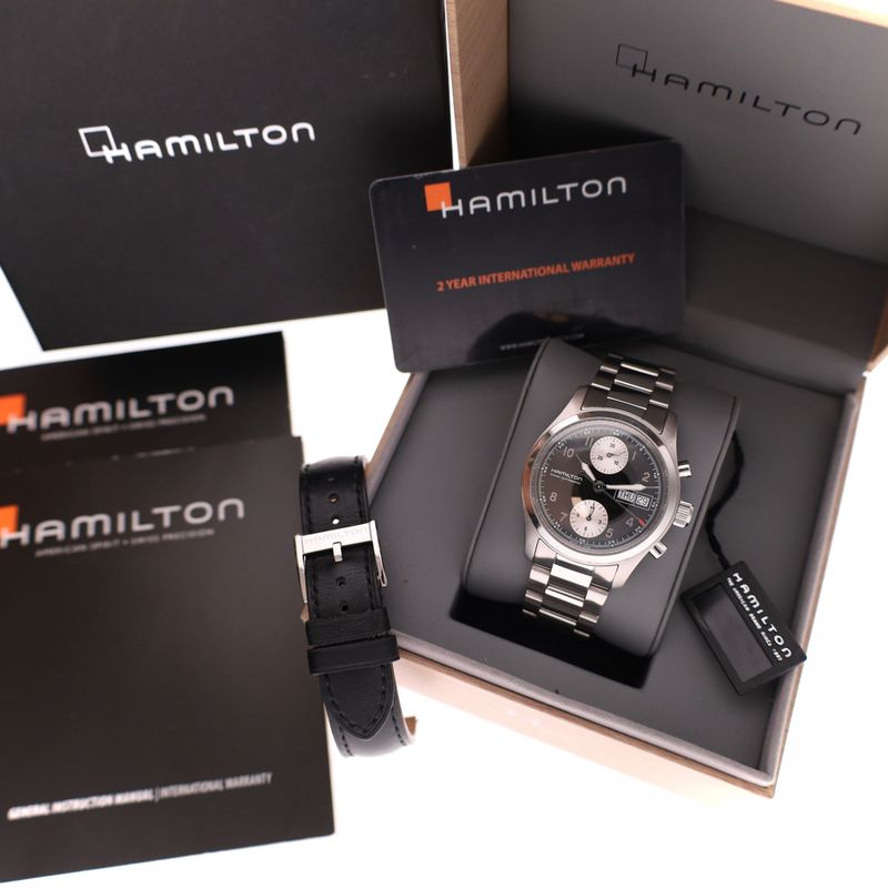 Image 14 of Hamilton Khaki Chronograph H714660; Automatic Watch