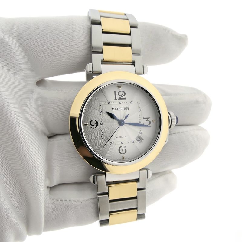 Image 7 of Cartier Pasha De Cartier W2PA0009; 18k gold/steel men's watch