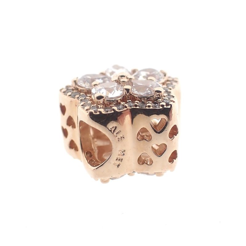 Image 5 of Pandora Moments charm; Rose gold plated; Sparkling Snowflake