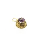 Image 3 of Victorian gold pendant with amethyst and pearl | Antique