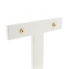 Image 3 of Rose gold stud earrings | Round button