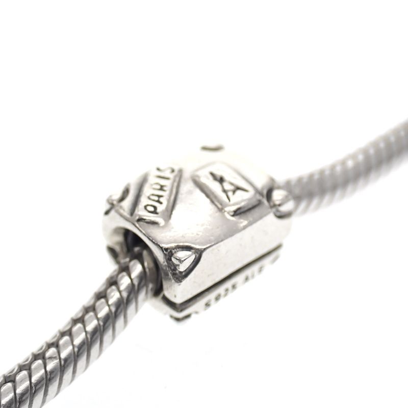 Image 2 of Pandora charm; Silver; Suitcase Charm