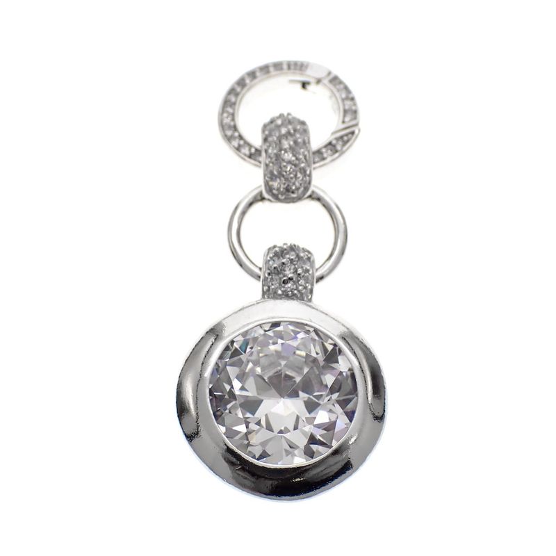Image 1 of Zinzi silver pendant with zirconia