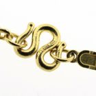 Image 3 of Exclusive gold anchor link necklace with traditional S-clasp in 24 kt.