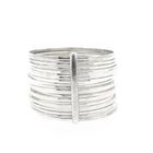 Afbeelding 3 van Vintage zilveren ringenarmband; Ø 69,8 mm 