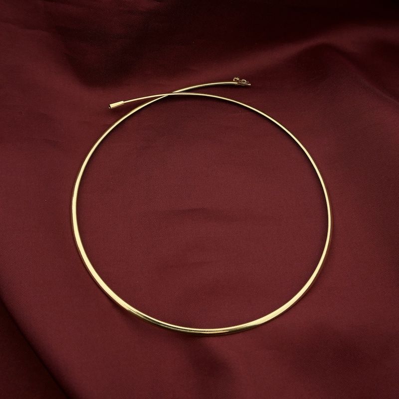 Image 7 of Gold Omega link necklace | 42.5 cm
