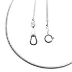 Image 1 of Silver snake link chain with lobster clasp | 48 cm