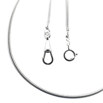 Image 1 of Silver snake link chain with lobster clasp | 48 cm