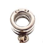 Image 4 of Pandora charm; Silver with gold; Hanging Golden Heart