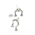 Image 5 of Silver frog stud earrings