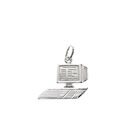 Image 1 of Silver charm of a computer