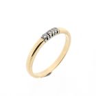 Afbeelding 1 van Gouden rijring met diamanten; 0,09 ct.
