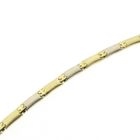 Image 6 of Two-tone gold matte link necklace