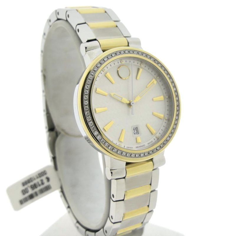 Image 3 of Movado Vizio Ref. 0607638; Two-tone ladies watch with 0.25ct. diamonds