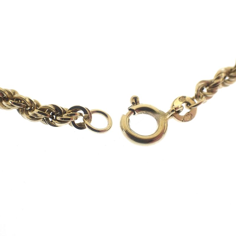 Image 4 of Gold twisted link chain | 45 cm