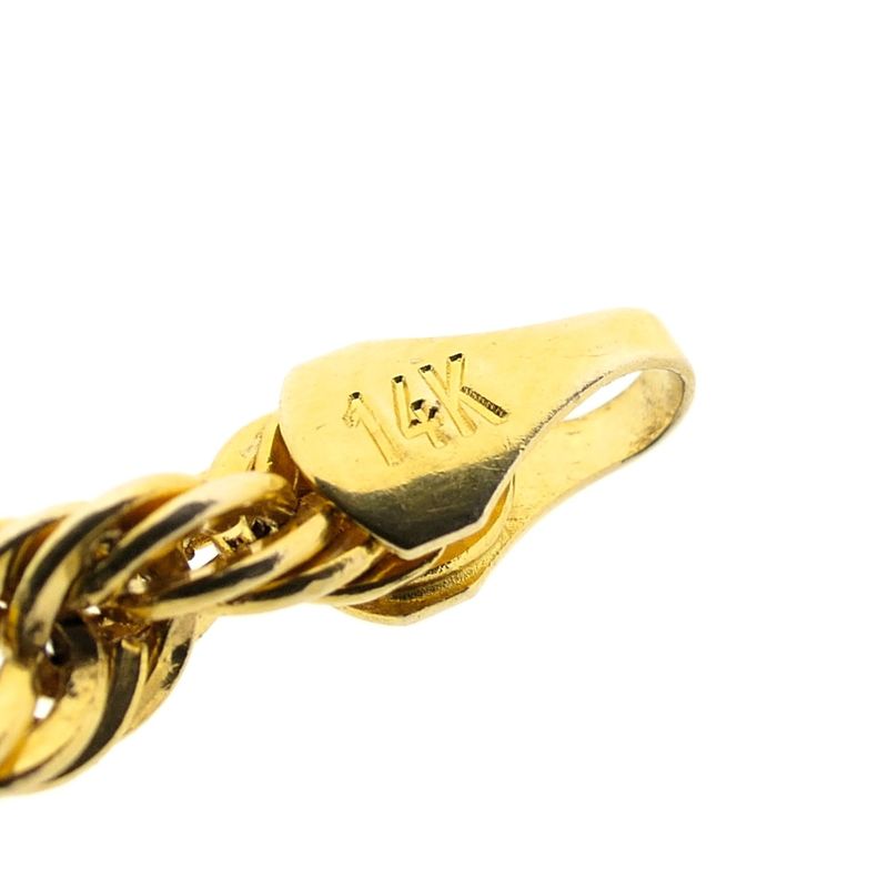 Image 7 of Gold twisted link chain
