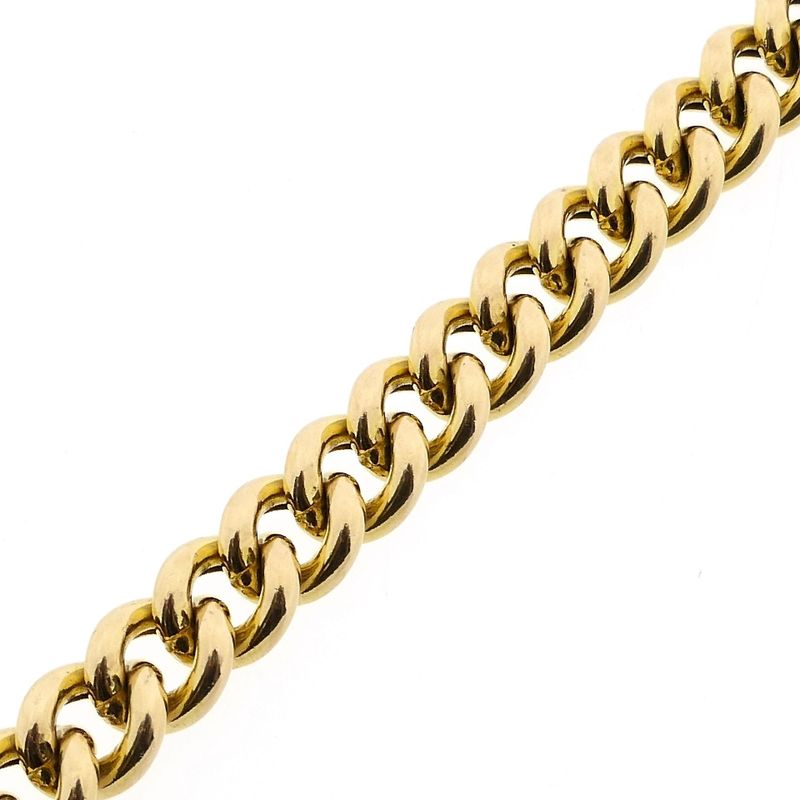 Afbeelding 8 van Massief gouden gourmetschakel armband | 20 cm