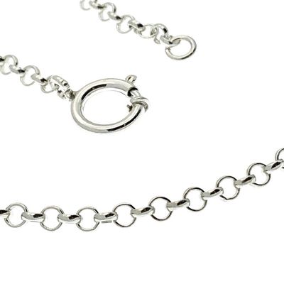 Image 2 of Silver long jasseron necklace | 84 cm