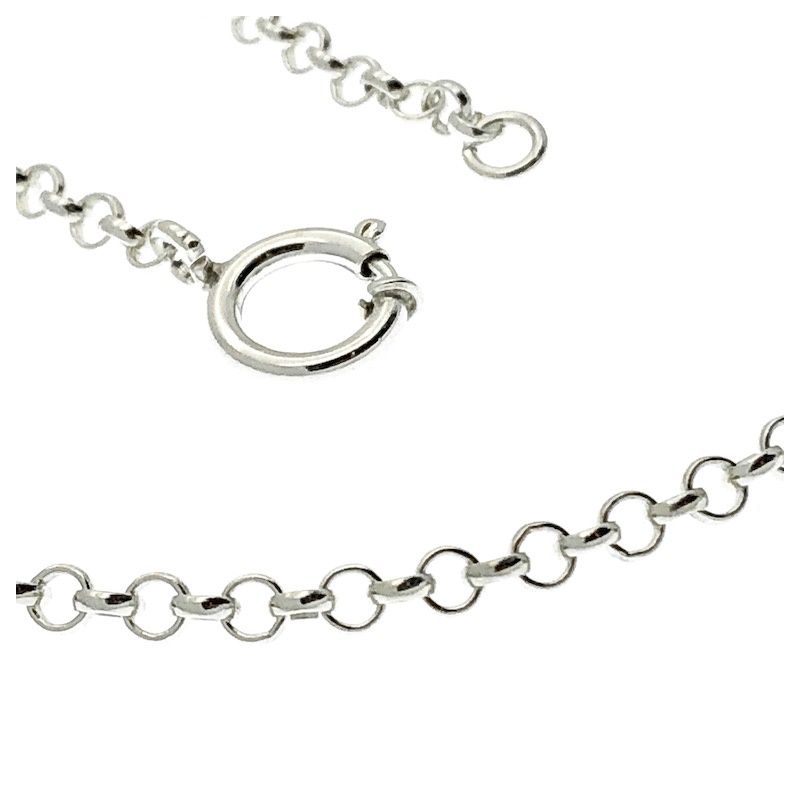 Image 2 of Silver long jasseron necklace | 84 cm