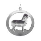 Image 4 of Silver zodiac sign pendant; Aries