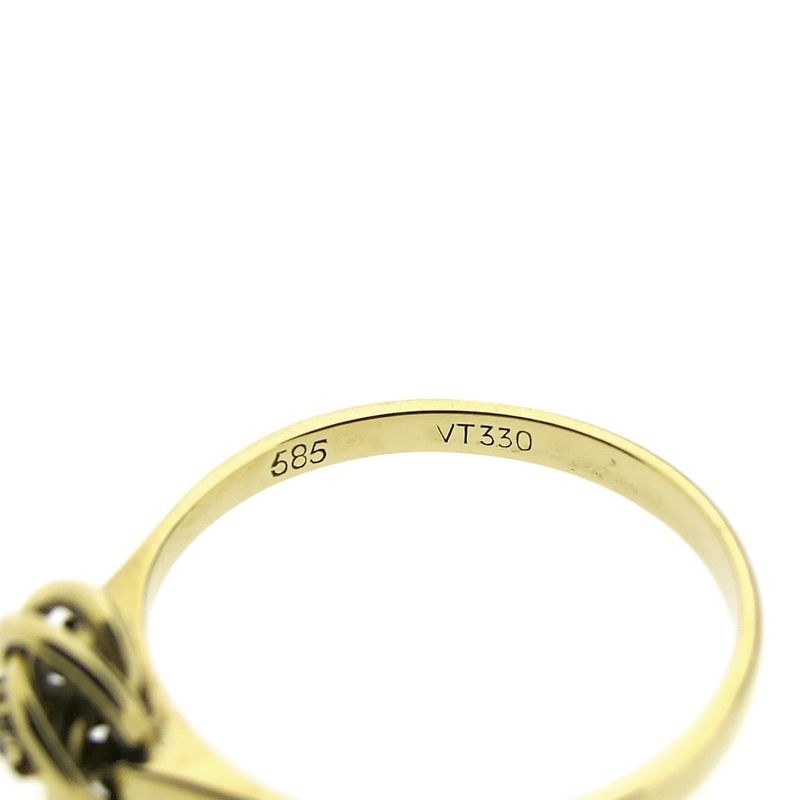 Image 6 of Golden fantasy ring with diamond | 0.01 ct.