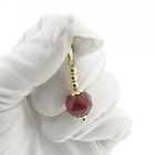 Image 4 of Gold bullet pendant with carnelian