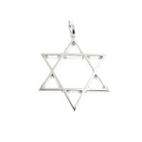Silver Star of David Pendant | Large