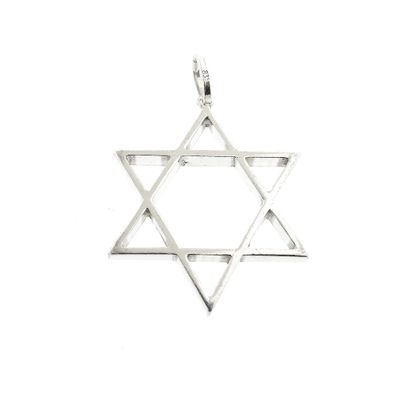 Image 1 of Silver Star of David Pendant | Large