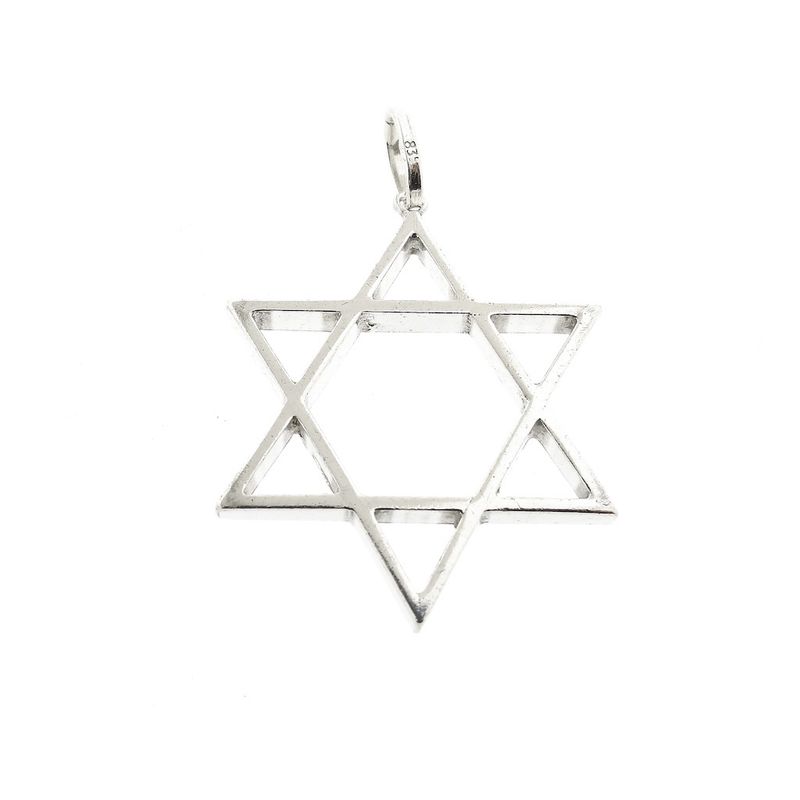 Image 1 of Silver Star of David Pendant | Large