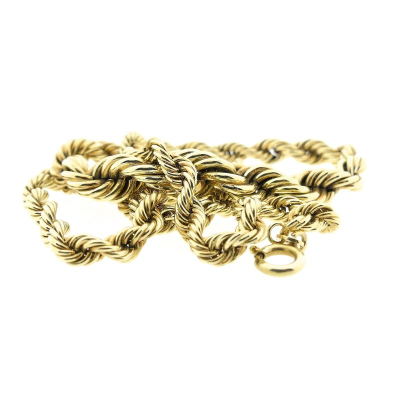 Image 8 of Gold twisted link chain