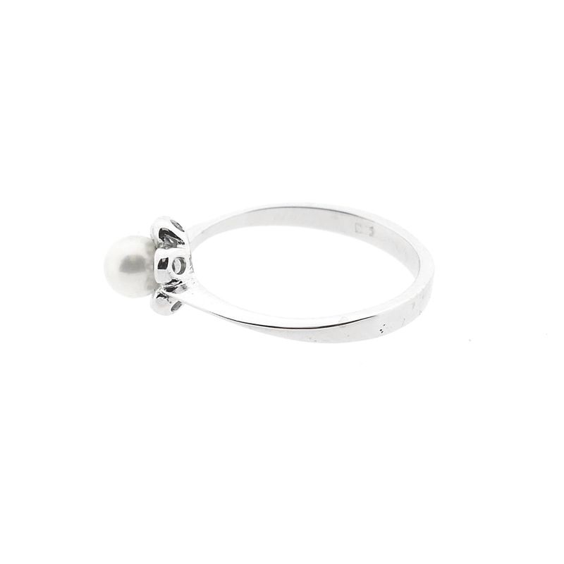 Image 7 of White Gold Ring with Cultured Pearl